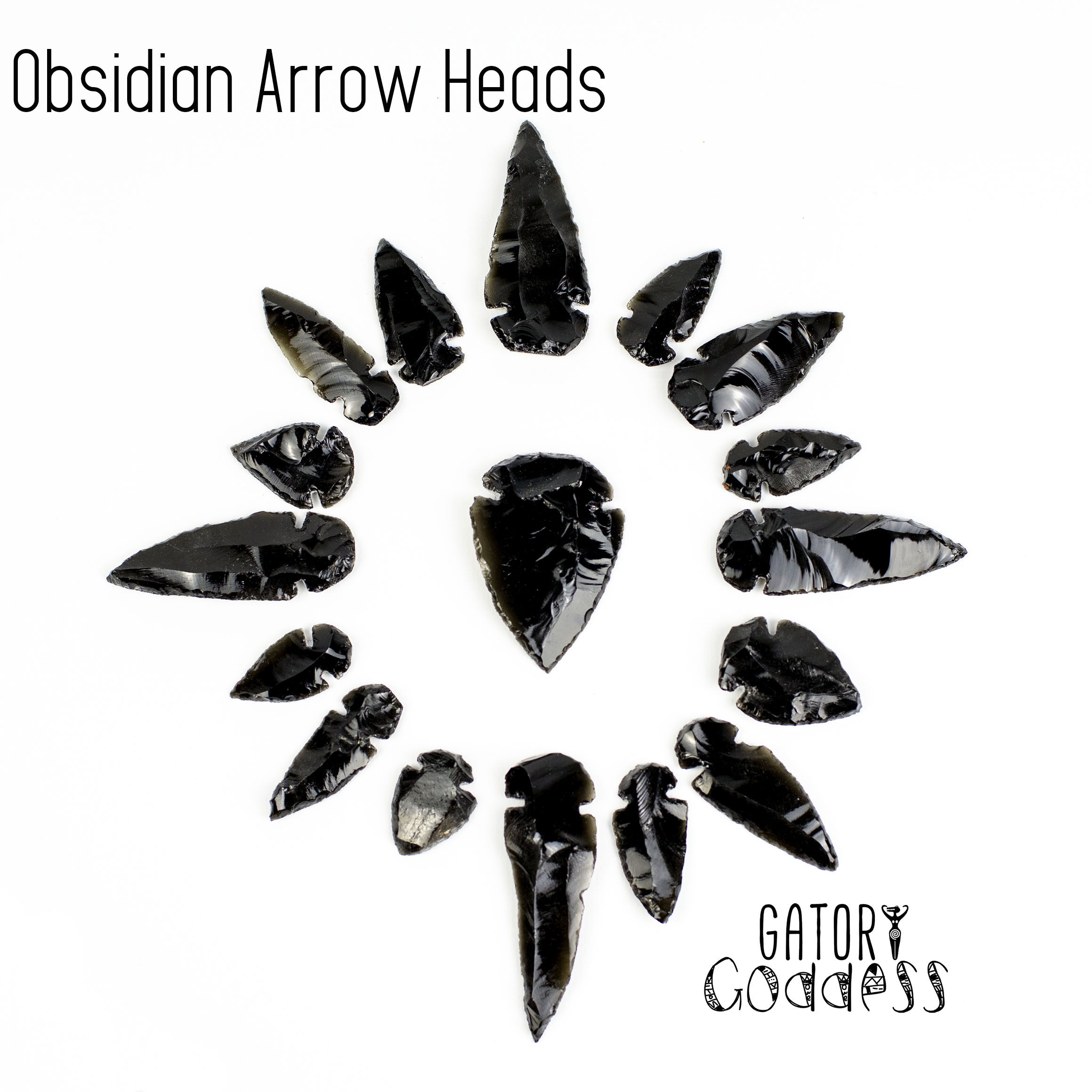 Obsidian Arrow Heads